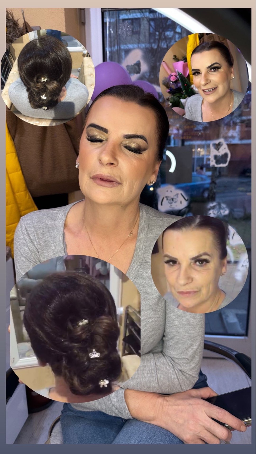 Poezija ljepote #sarajevo Svečane i frizure za svadbu Svečana frizura + profesionalno šminkanje