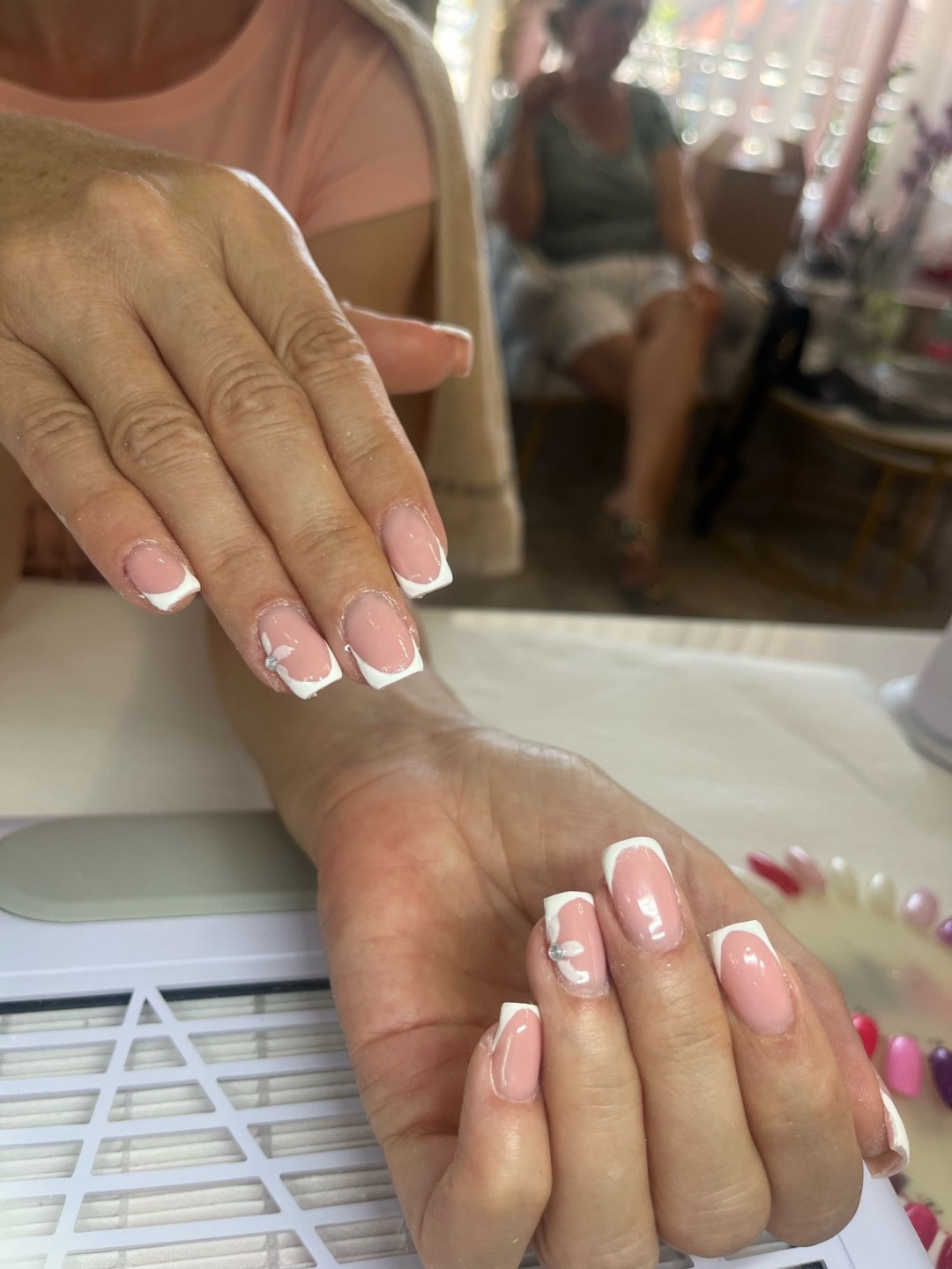 Ella #modrica Izlivanje noktiju Nadogradnja noktiju - M dužina