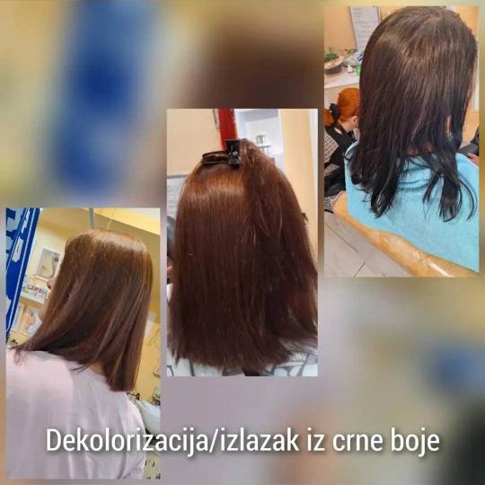 Poezija ljepote #sarajevo Farbanje kose Farbanje cijele dužine - kosa srednje dužine
