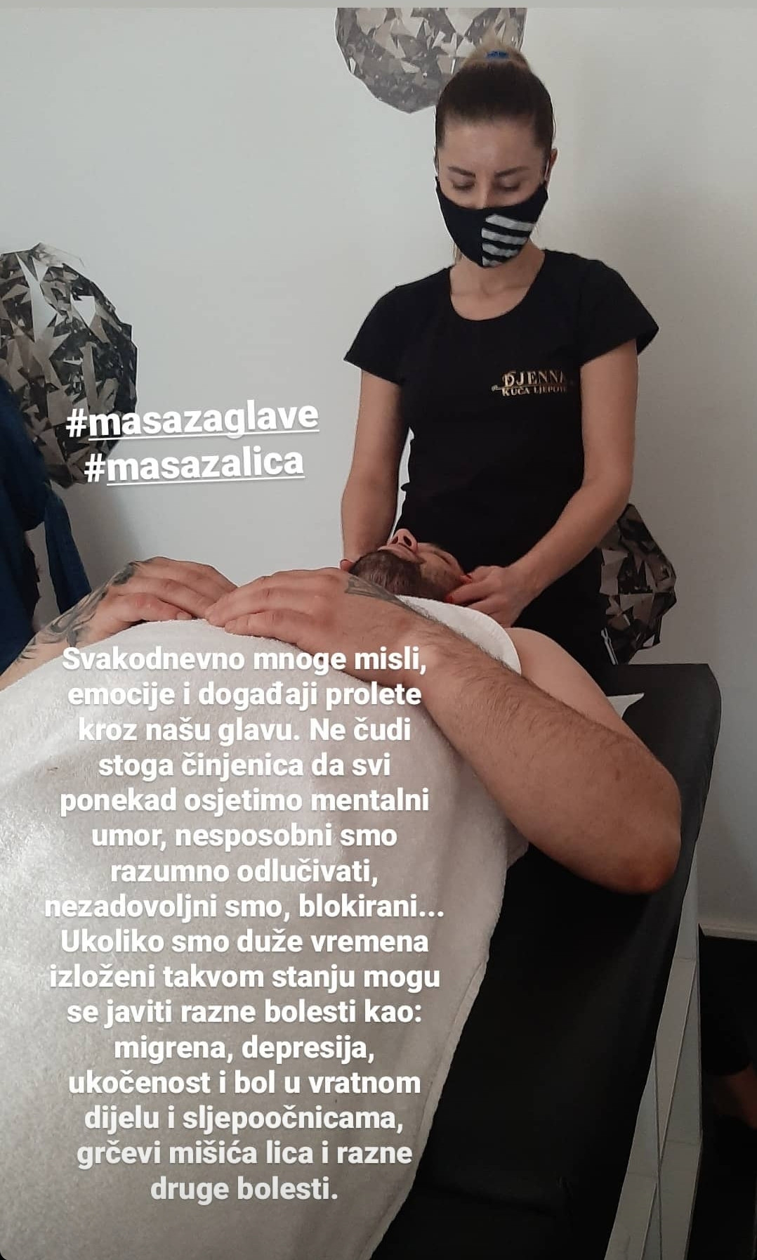 Kuća ljepote Djenna #sarajevo Masaža za opuštanje / relax / antistres Kraljevska masaža 4 ruke - 30 min