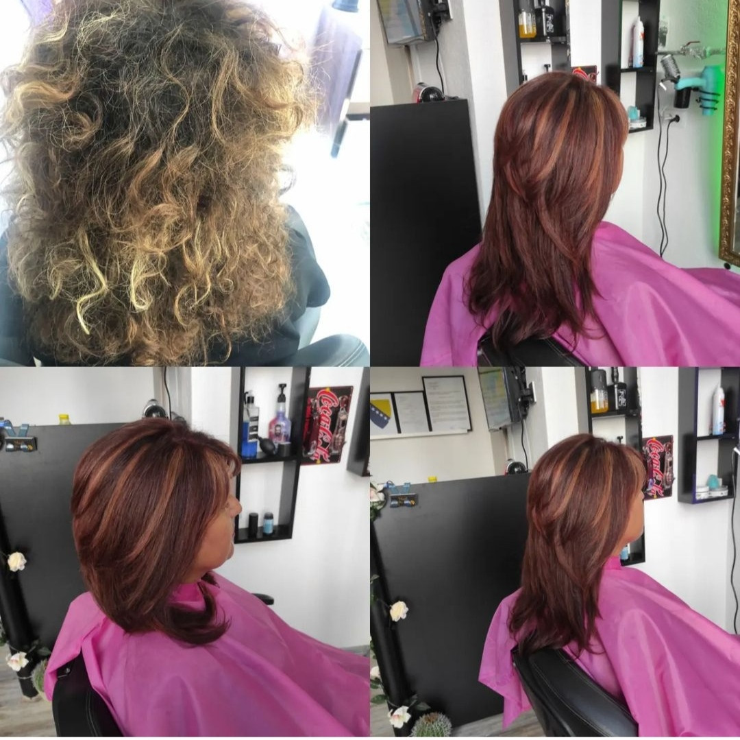 M&A #sarajevo Farbanje kose Skidanje boje + farbanje kose + pranje kose + feniranje - duga kosa