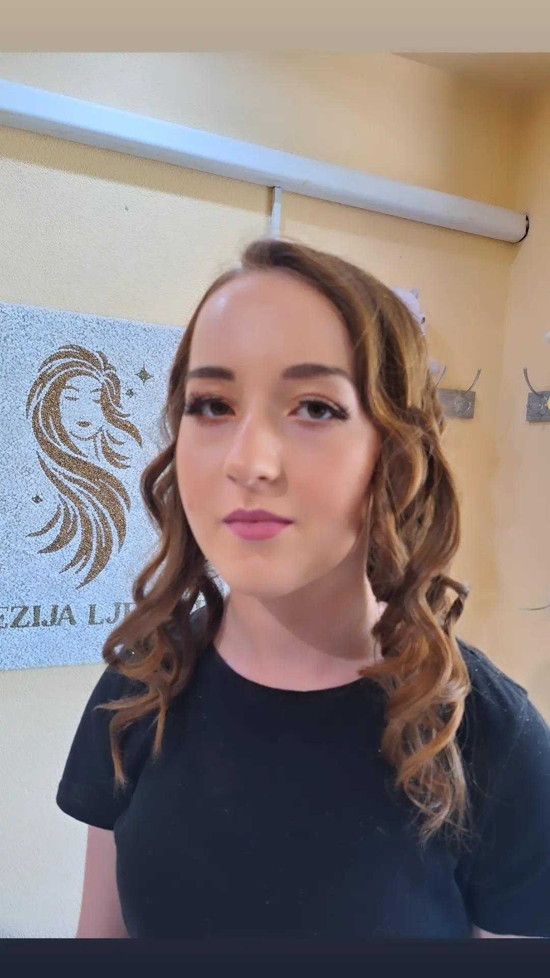 Poezija ljepote #sarajevo Svečane i frizure za svadbu Svečana frizura + profesionalno šminkanje