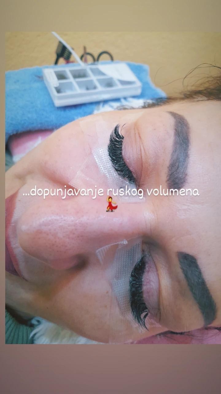 Poezija ljepote #sarajevo Nadogradnja trepavica Nadogradnja trepavica - ruski volumen