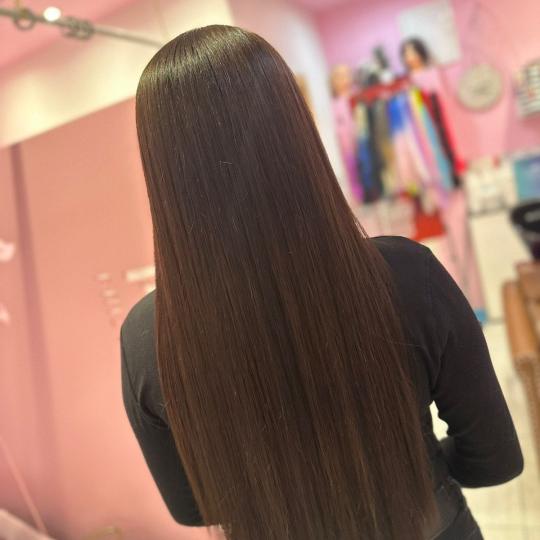 Poezija ljepote #sarajevo Farbanje kose Farbanje cijele dužine + žensko šišanje + feniranje - ek