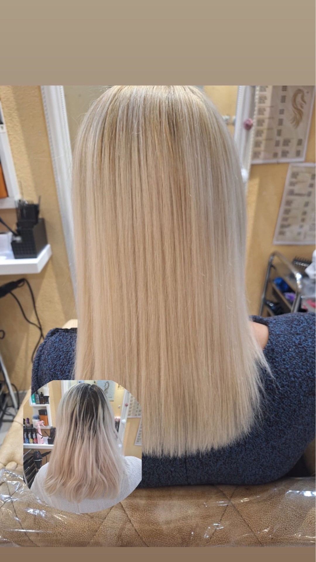 Poezija ljepote #sarajevo Farbanje kose Farbanje izrastka - kosa srednje dužine