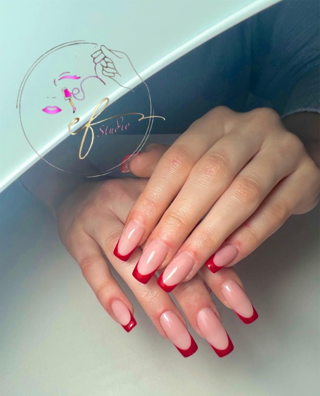 Studio ef #sarajevo Nadogradnja noktiju Nadogradnja noktiju tipsama -kratki nokti