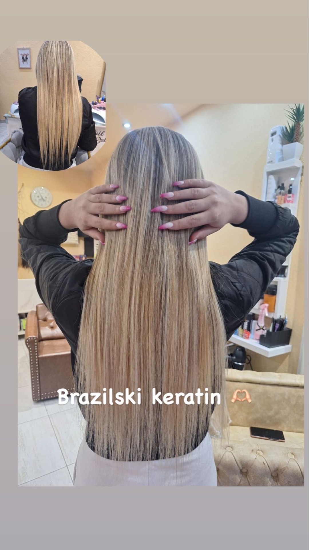 Poezija ljepote #sarajevo Keratinski tretmani Keratinsko ispravljanje kose - ekstra duga kosa