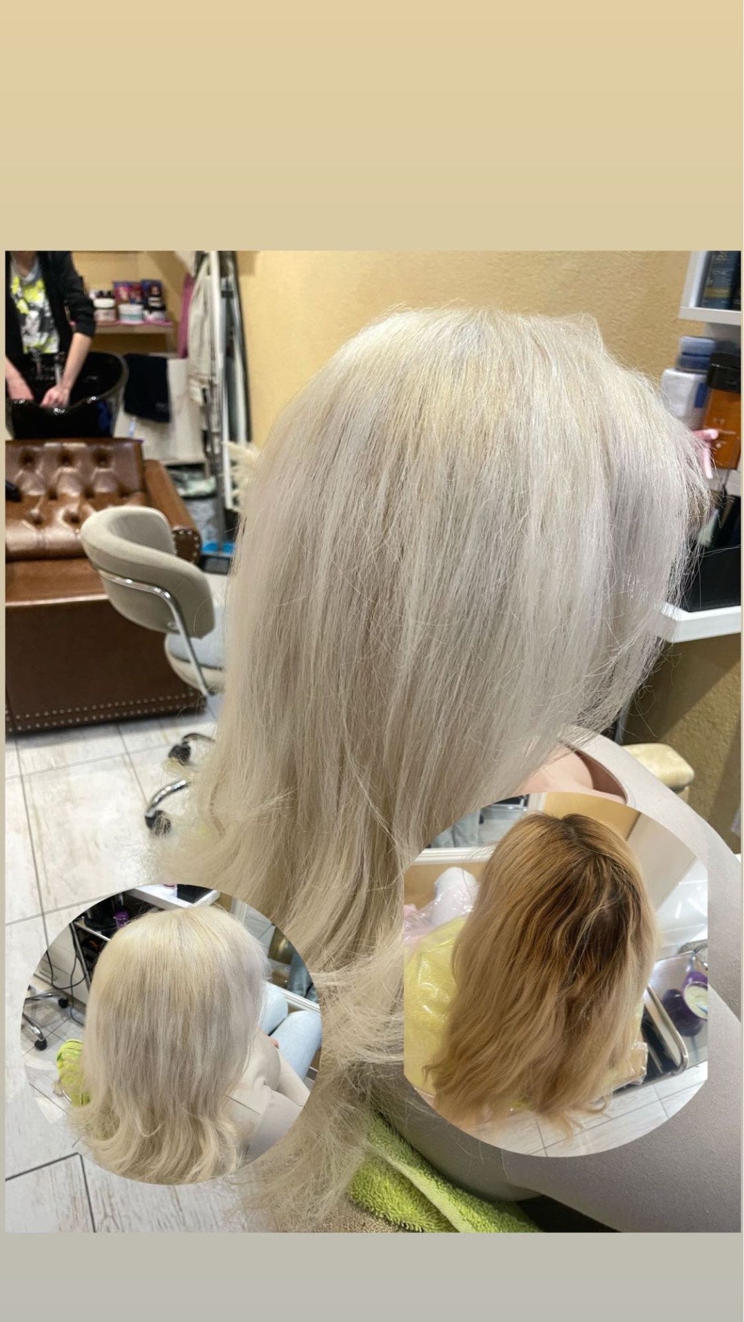 Poezija ljepote #sarajevo Farbanje kose Farbanje cijele dužine + pranje kose + feniranje - srednje duga kosa