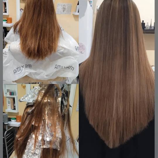 Poezija ljepote #sarajevo Ombre, sombre, balayage Balayage + žensko šišanje + feniranje - ekstra 