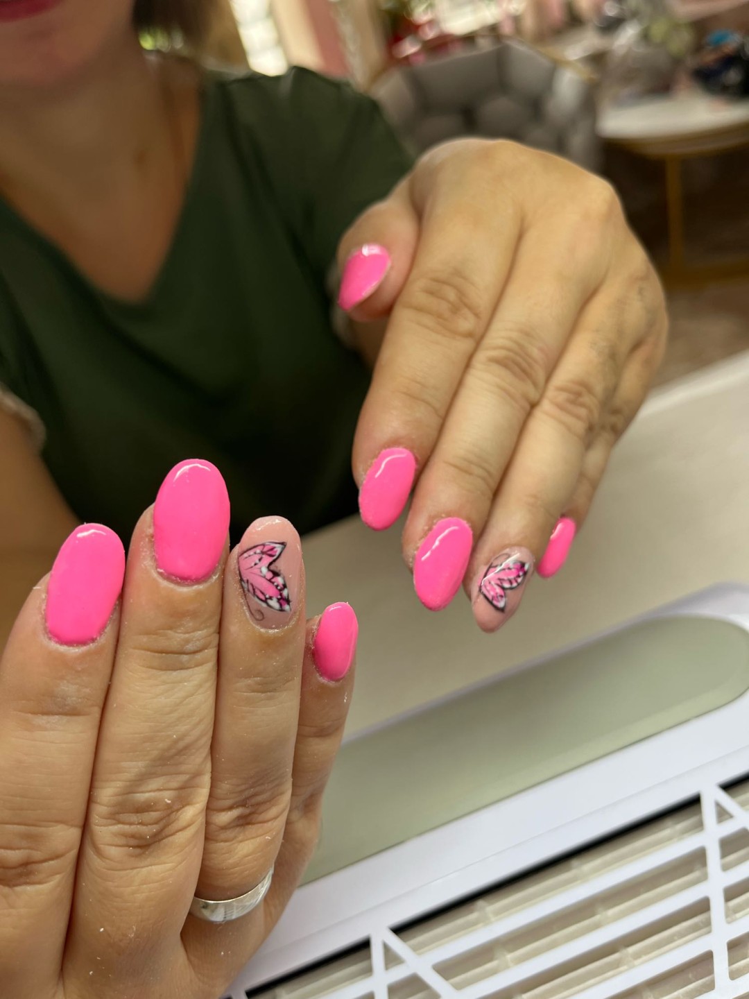 Ella #modrica Izlivanje noktiju Nadogradnja noktiju - S dužina