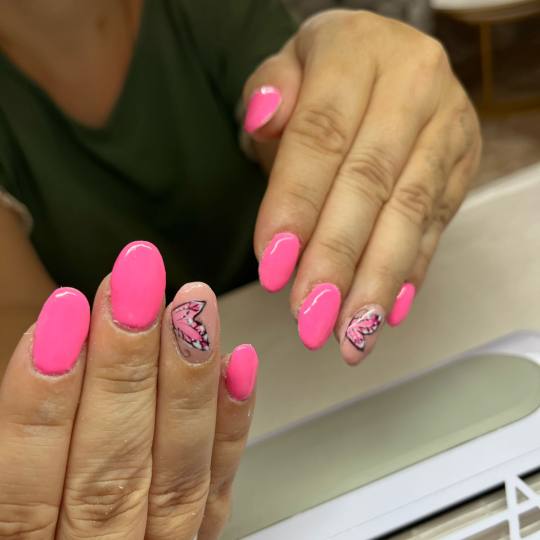 Ella #modrica Izlivanje noktiju Nadogradnja noktiju - S dužina