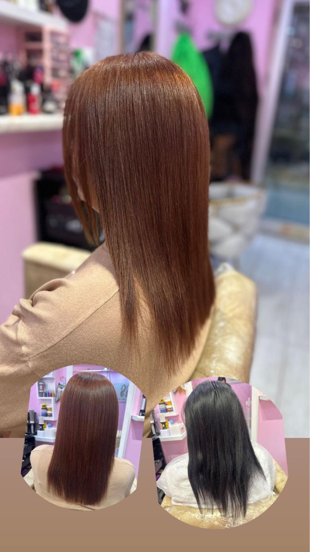 Poezija ljepote #sarajevo Farbanje kose Farbanje cijele dužine + pranje kose + feniranje - srednje duga kosa