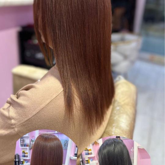 Poezija ljepote #sarajevo Farbanje kose Farbanje cijele dužine + pranje kose + feniranje - srednje 