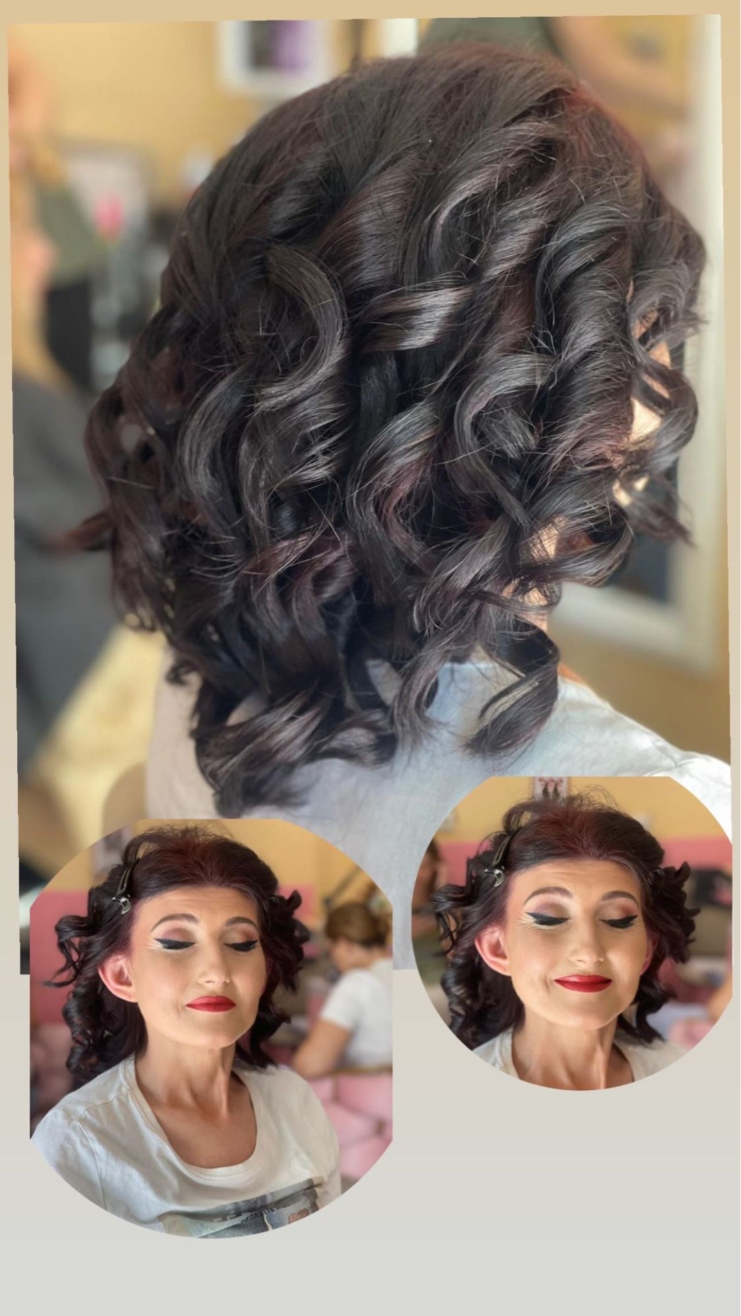 Poezija ljepote #sarajevo Svečane i frizure za svadbu Svečana frizura + nadogradnja noktiju tipasama / ojačavanje noktiju gelom + profesionalno šminkanje