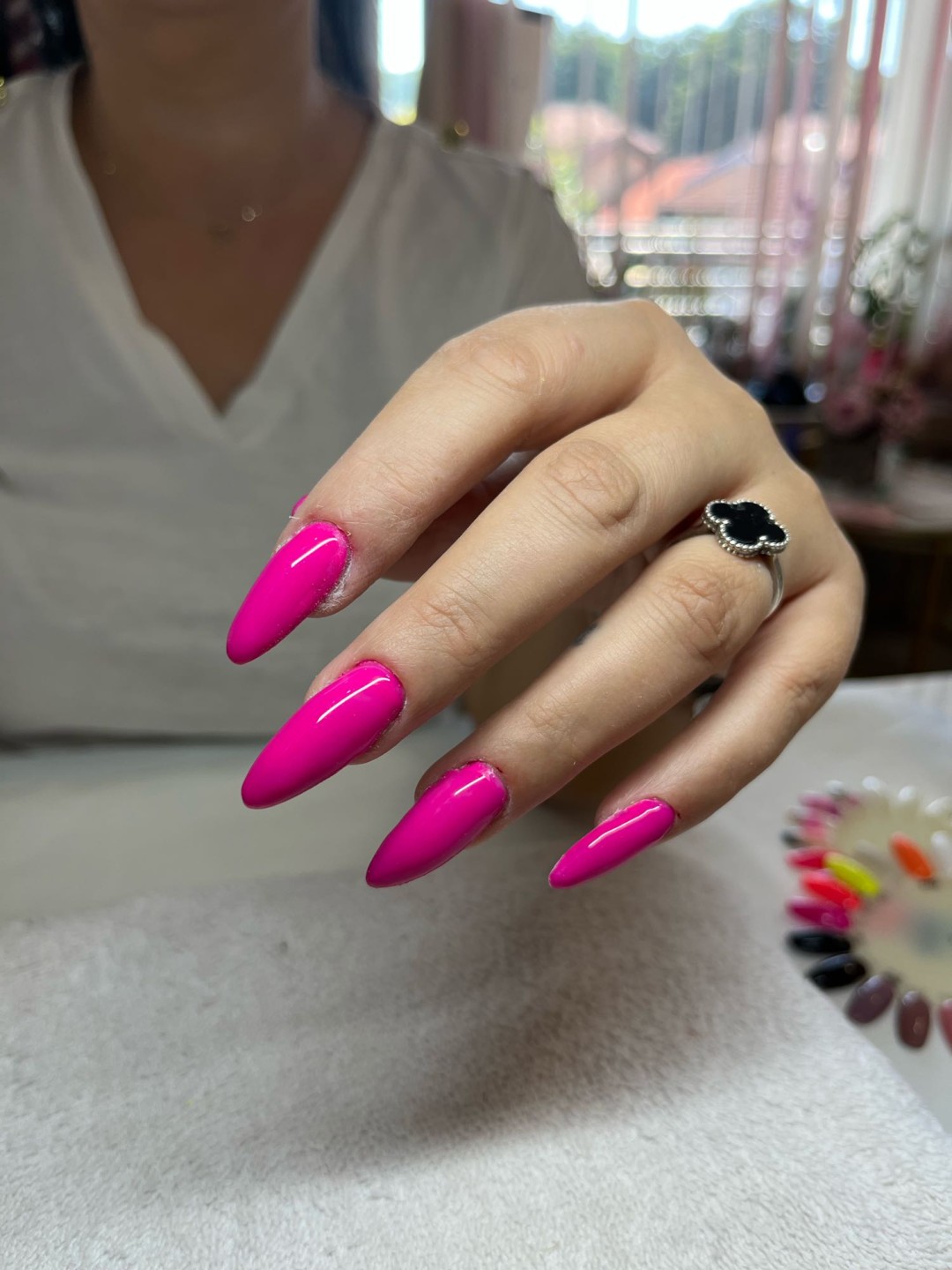 Ella #modrica Izlivanje noktiju Nadogradnja noktiju - M dužina