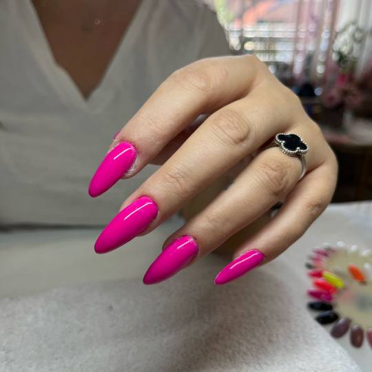 Ella #modrica Izlivanje noktiju Nadogradnja noktiju - M dužina