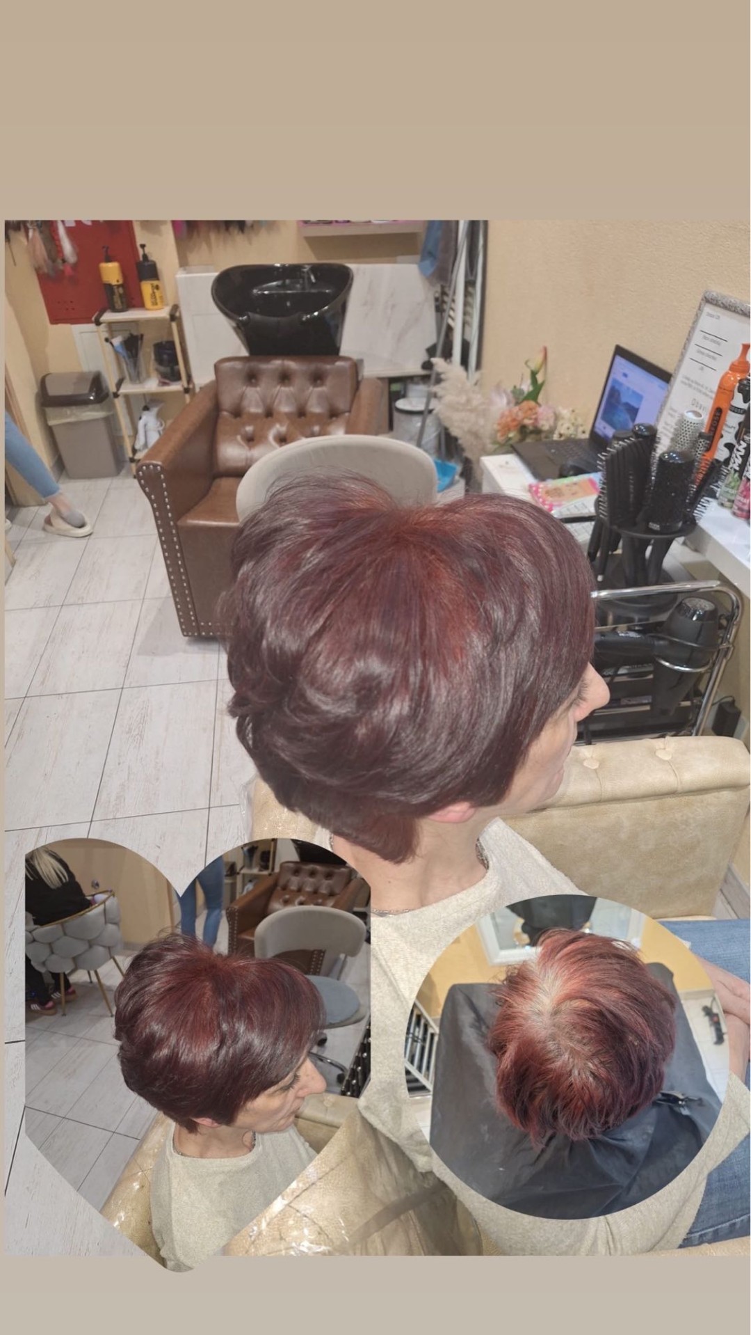 Poezija ljepote #sarajevo Farbanje kose Farbanje izrastka - kosa srednje dužine