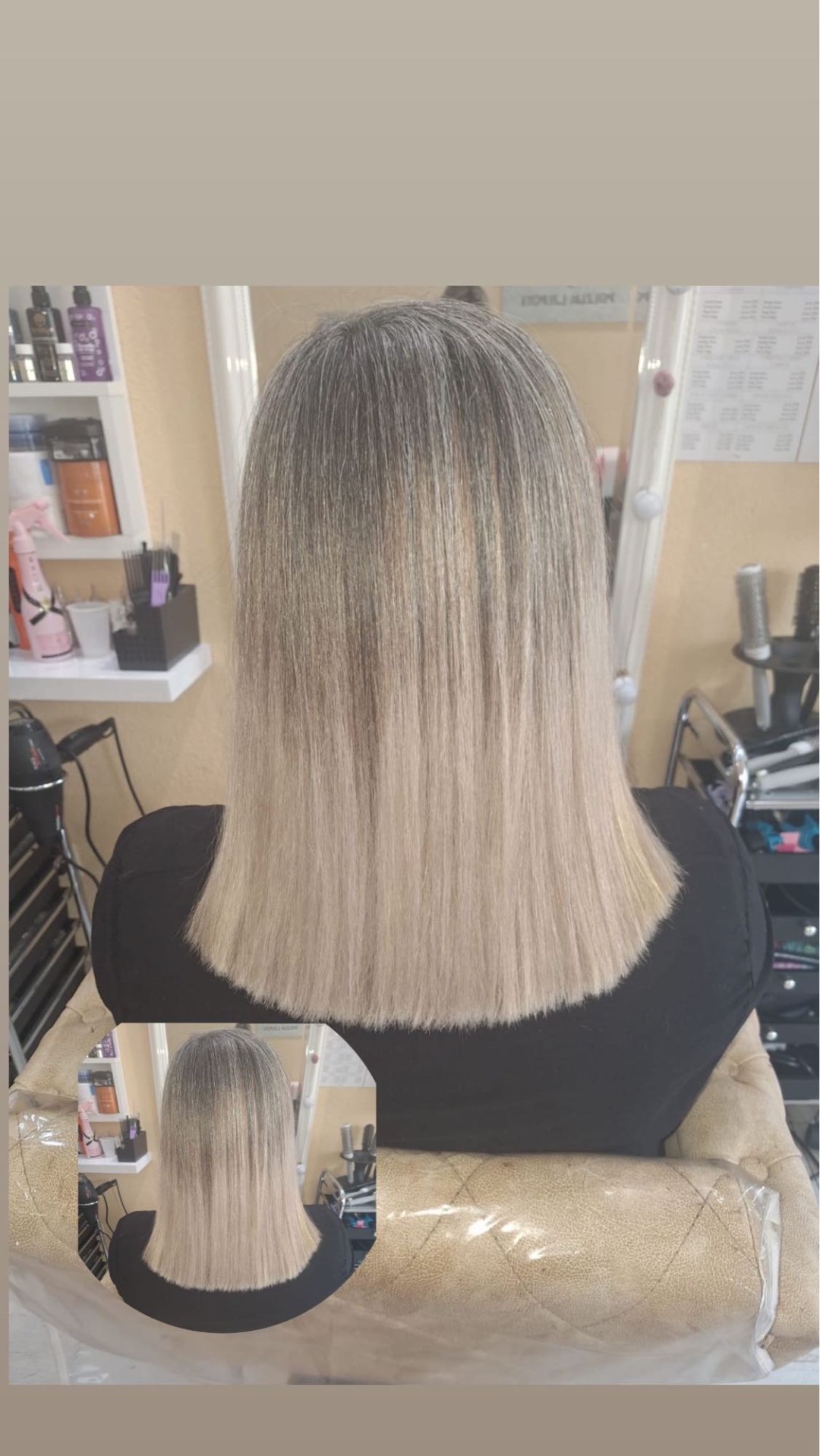 Poezija ljepote #sarajevo Farbanje kose Farbanje izrastka - kosa srednje dužine