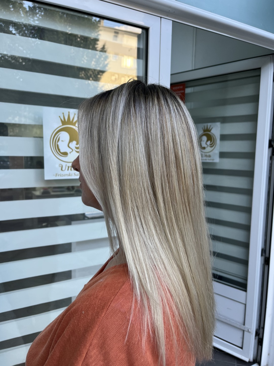 Frizersko - kozmetički salon Una #sarajevo Pramenovi Pramenovi na foliju - kosa srednje dužine