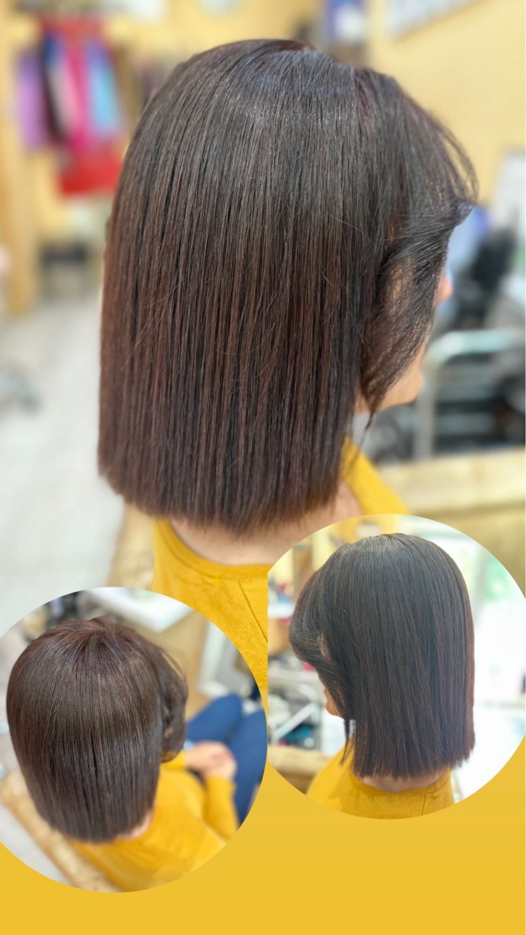 Poezija ljepote #sarajevo Farbanje kose Farbanje cijele dužine + žensko šišanje + feniranje - kosa srednje dužine