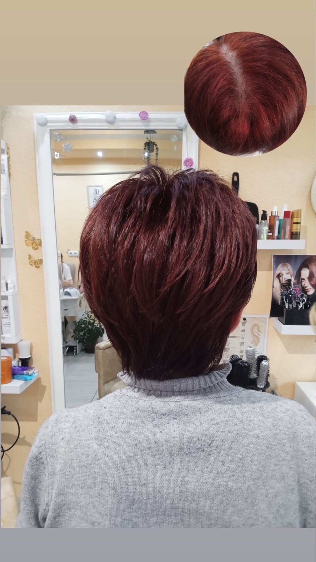 Poezija ljepote #sarajevo Farbanje kose Farbanje cijele dužine + pranje kose + feniranje - kratka kosa